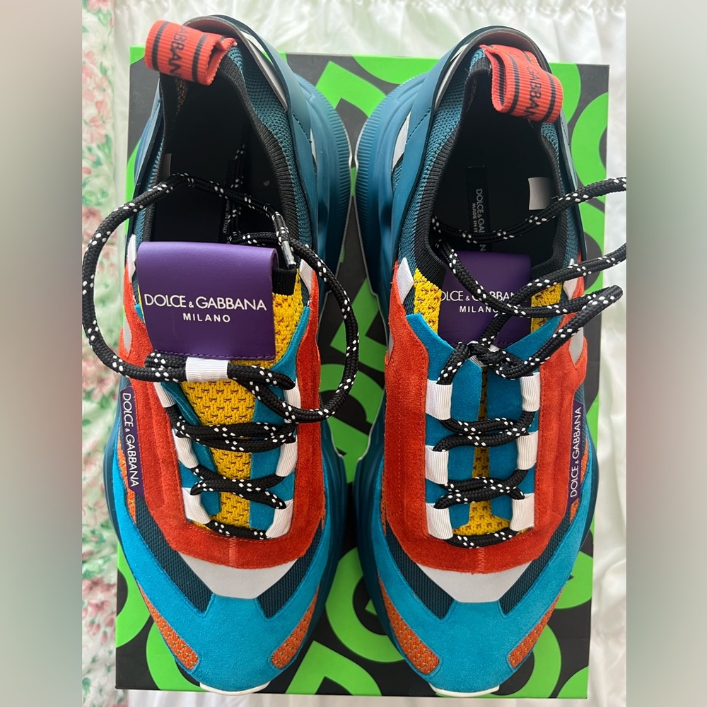Dolce and Gabbana multi-color sneakers